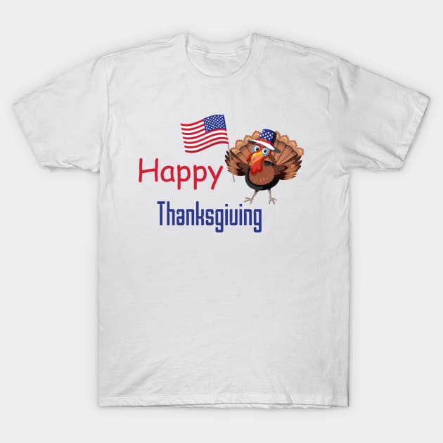 Thanksgiving Funny Turkey T-Shirt by iconking